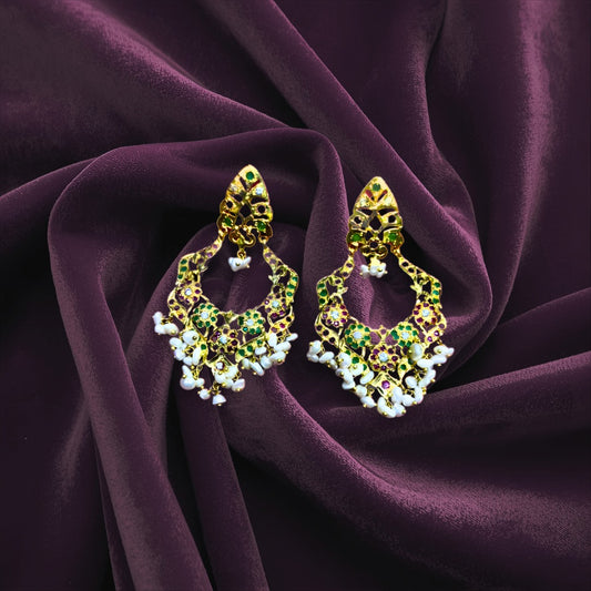 Aari Rainbow Pearl Heritage Earrings